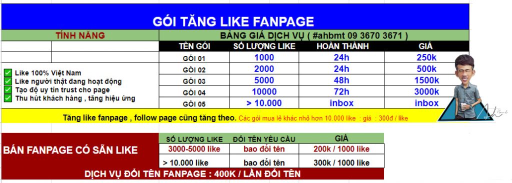 tang like fanpage facebook tai bmt daklak